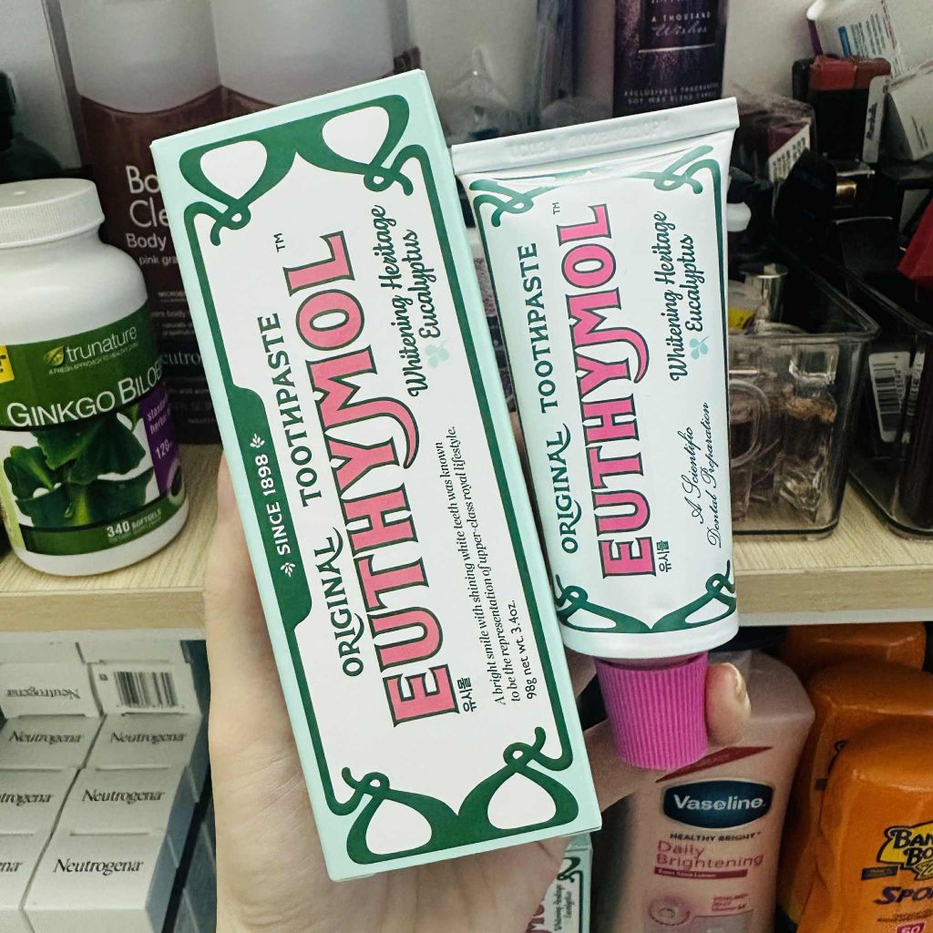 Kem Đánh Răng Euthymol Whitening Toothpaste Hồng 98g