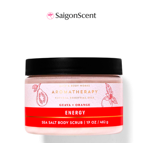 Tẩy tế bào chết Bath & Body Works Aromatherapy Body Scrub ENERGY | GUAVA + ORANGE 482g