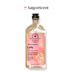Sữa tắm thư giãn Bath & Body Works Aromatherapy LOVE | Cacao, Rose 295mL