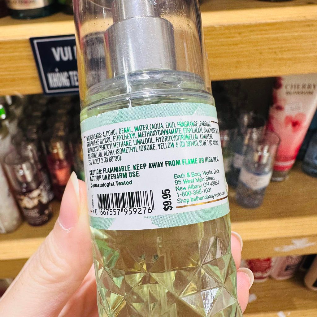 Xịt thơm toàn thân Bath & Body Works Body Mist GINGHAM FRESH 75mL | TRAVEL SIZE