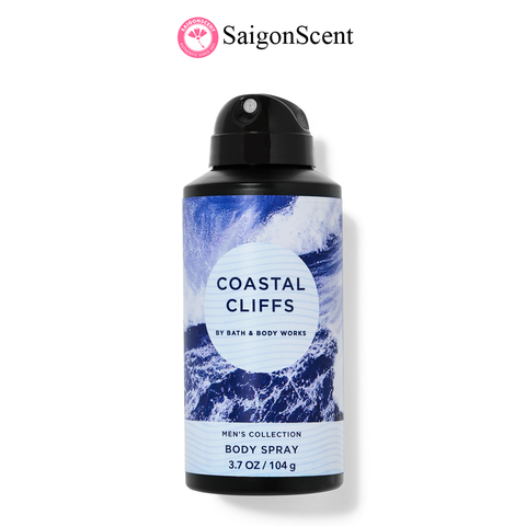 Xịt thơm toàn thân cho nam Bath & Body Works Body Spray COASTAL CLIFFS 104g