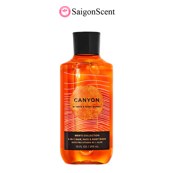 Sữa tắm gội cho nam Bath & Body Works Body Wash 3-in-1 CANYON 295mL