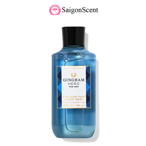 Sữa tắm gội cho nam Bath & Body Works Body Wash 3-in-1 GINGHAM HERO 295mL