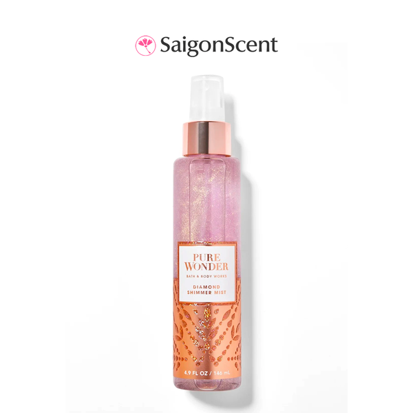Xịt thơm toàn thân có nhũ Bath & Body Works Diamond Shimmer Mist PURE WONDER 146mL