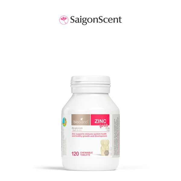 Viên uống bổ sung kẽm cho bé Bioisland ZinC for Kids 120 Viên