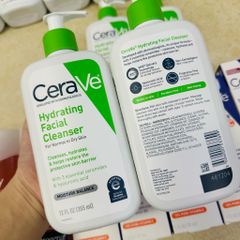 Sữa rửa mặt không bọt cho da thường | da khô CeraVe Hydrating Facial Cleanser 355mL