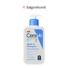 Sữa tắm gội cho bé CeraVe Baby Wash & Shampoo 237mL