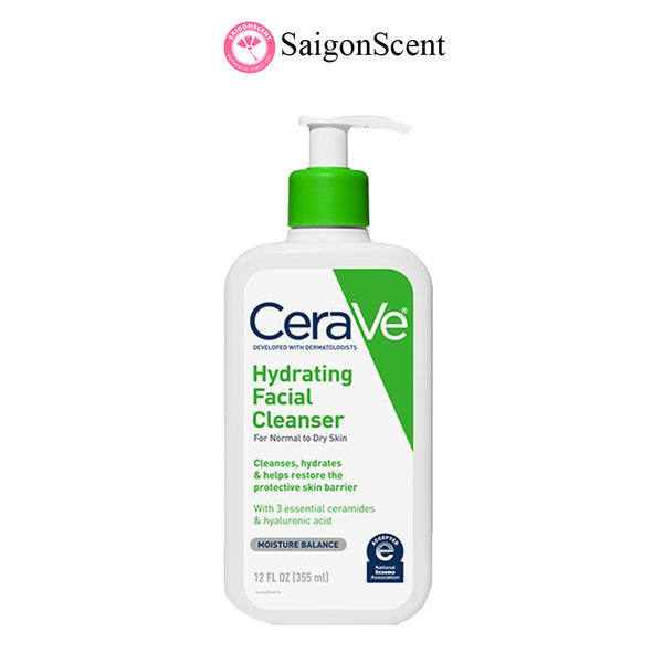 Sữa rửa mặt không bọt cho da thường | da khô CeraVe Hydrating Facial Cleanser 355mL