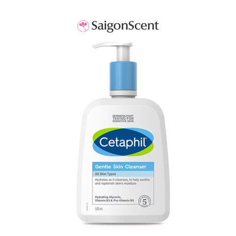 Sữa rửa mặt dịu nhẹ cho da nhạy cảm Cetaphil Gentle Skin Cleanser 500mL