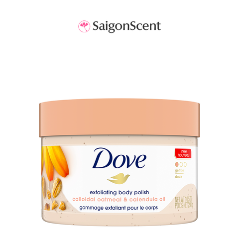 Tẩy tế bào chết cơ thể Dove Exfoliating Body Polish COLLOIDAL OATMEAL 298g