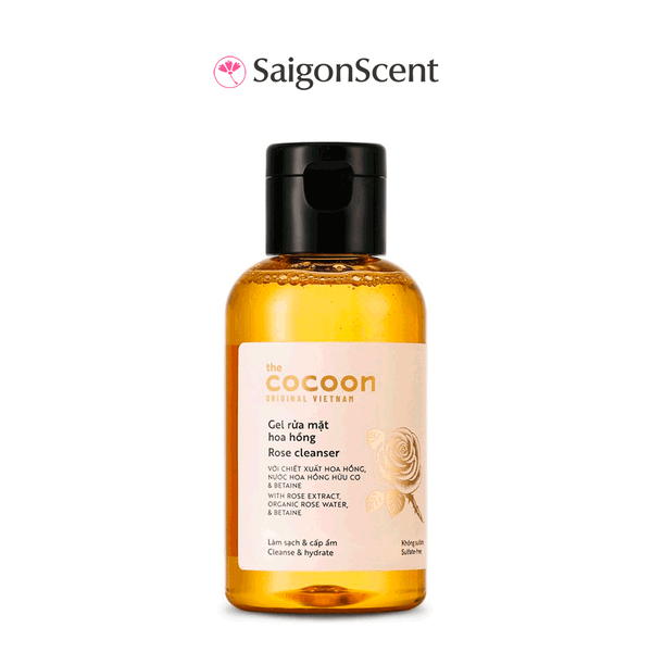 Gel rửa mặt hoa hồng Cocoon Rose Cleanser 140mL