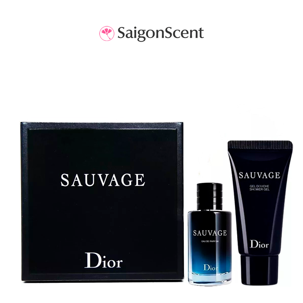 Gift set nước hoa và sữa tắm Dior Sauvage Eau De ParfumGift set nước