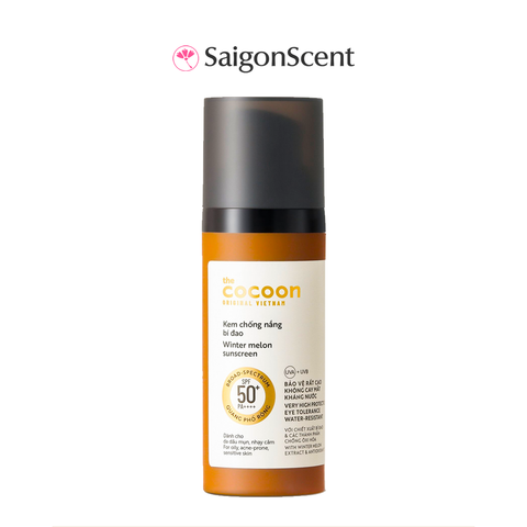 Kem chống nắng bí đao The Cocoon Winter Melon Sunscreen SPF 50+ PA++++ 50mL