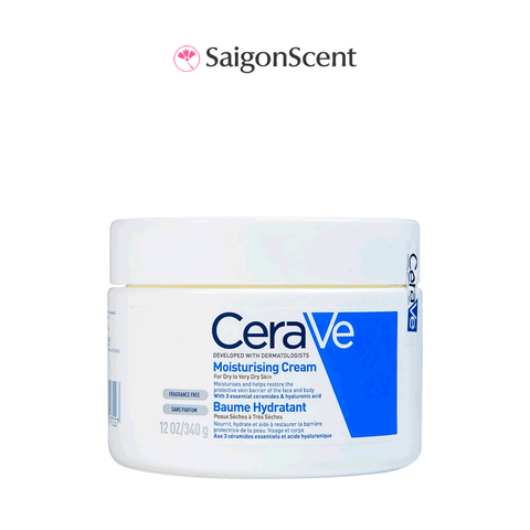 Bản Pháp | Kem dưỡng ẩm Cerave Moisturizing Cream Baume Hydratant 340g