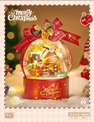 Đồ chơi lắp ráp quả cầu Giáng Sinh LOZ mini Blocks Teens Building Toys Bricks Gift Christmas Present with Lighting Home Decor