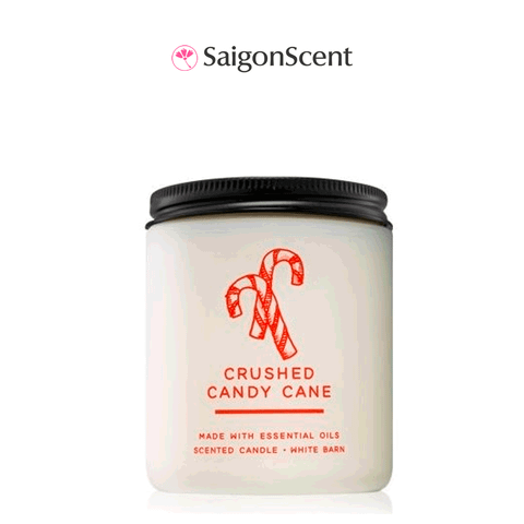 Nến thơm 1 bấc Bath & Body Works Crushed Candy Cane 198g