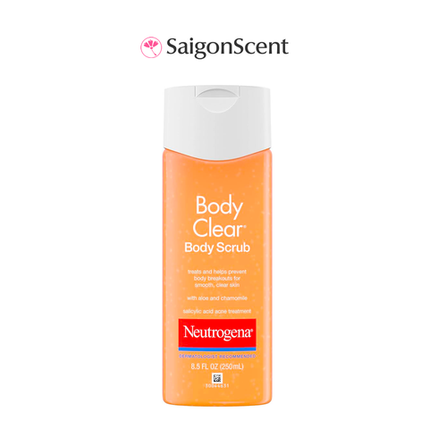 HSD 7,8.2024 | Tẩy tế bào chết cơ thể có hạt Neutrogena Body Clear Scrub 250mL