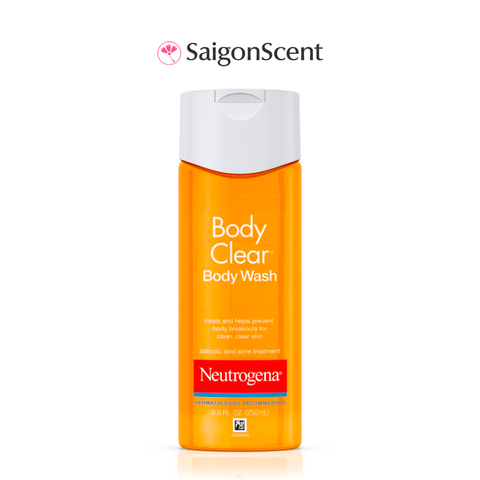 HSD 5.2024 | Gel tắm trị mụn cơ thể Neutrogena Body Clear Acne Treatment Body Wash 250mL