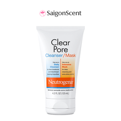 Sữa rửa mặt làm sạch sâu, trị mụn sưng viêm Neutrogena Clear Pore Cleanser / Mask 125mL