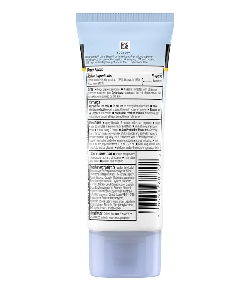 Kem chống nắng Neutrogena Ultra Sheer SPF 70 88mL