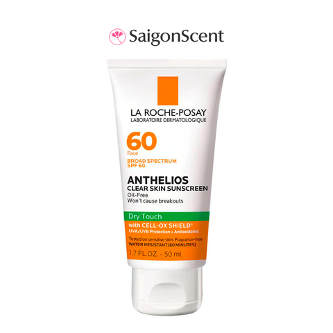 Kem chống nắng cho da dầu, mụn La Roche-Posay Anthelios Clear Skin Sunscreen SPF 60 50mL