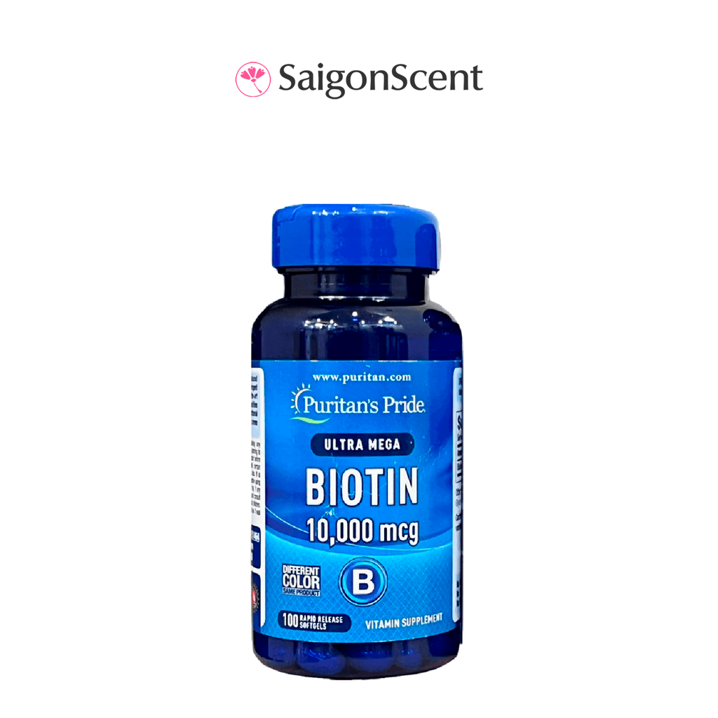 Puritan’s Pride Biotin 10,000mcg Ultra Mega 50 ViênPuritan’s Pride