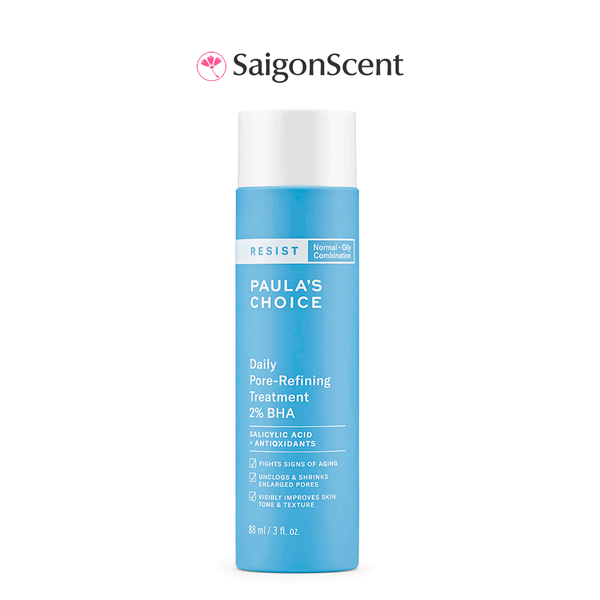 Dung dịch tẩy da chết và thu nhỏ lỗ chân lông Paula's Choice Resist Daily Pore-Refining Treatment 2% BHA 88mL
