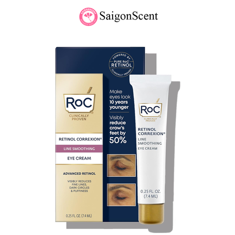 MINI - Kem dưỡng mắt xóa nếp nhăn RoC RETINOL CORREXION Line Smoothing Eye Cream 7.4mL