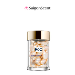 Tinh chất giảm nhăn, chống lão hoá cho da nhạy cảm Roc RETINOL CORREXION Line Smoothing Night Serum Capsule 30 viên