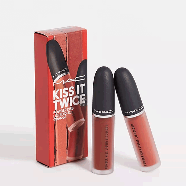 Set son kem Mac Powder Kiss Liquid Lipcolour KISS IT TWICESet Son kem