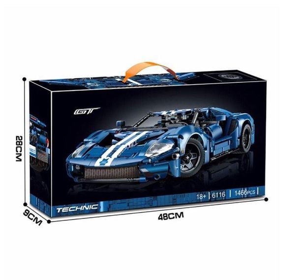 Đồ chơi lắp ráp mô hình siêu xe thể thao Technic  Ford GT 6116 - 1466 mảnh