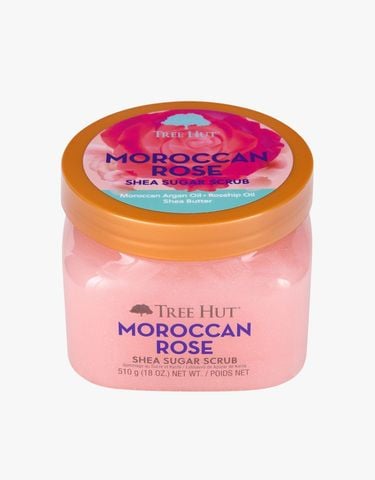 Tẩy tế bào chết cơ thể hương hoa hồng Tree Hut Shea Sugar Scrub MOROCCAN ROSE 510g