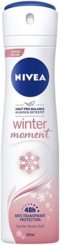 [BẢN ĐỨC] Xịt khử mùi NIVEA Anti-perspirant/Deodorant Spray WINTER MOMENT 150mL