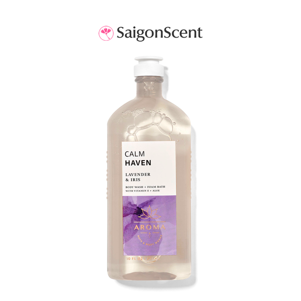 Sữa tắm thư giãn Bath & Body Works Aromatherapy Shower Gel CALM HAVEN 295mL | Lavender + Iris