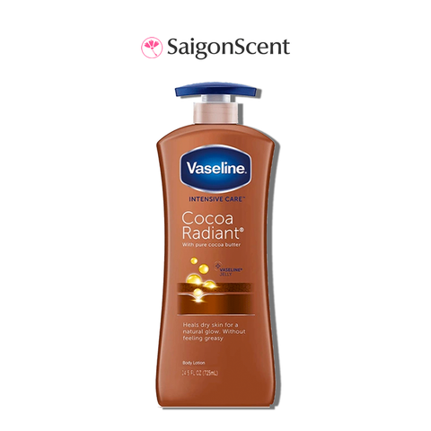 Sữa dưỡng thể Vaseline Total Moisture Cocoaglow Lotion 725mL | NÂU