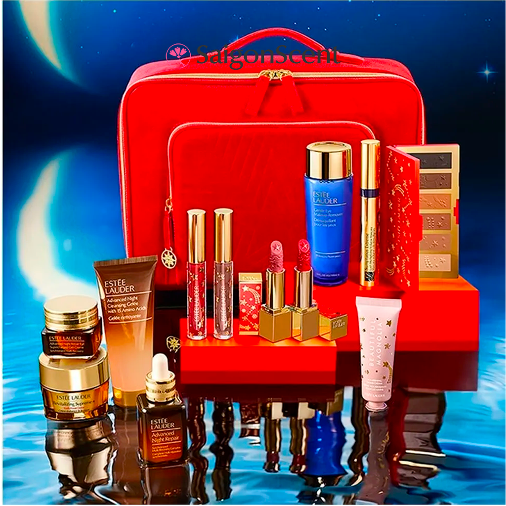 Bộ sản phẩm Estee Lauder 2023 Holiday Blockbuster Collection Enchanted Glam Gift Set | 11 món