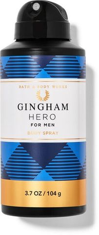 Xịt thơm toàn thân cho nam Bath & Body Works Body Spray GINGHAM HERO 104g