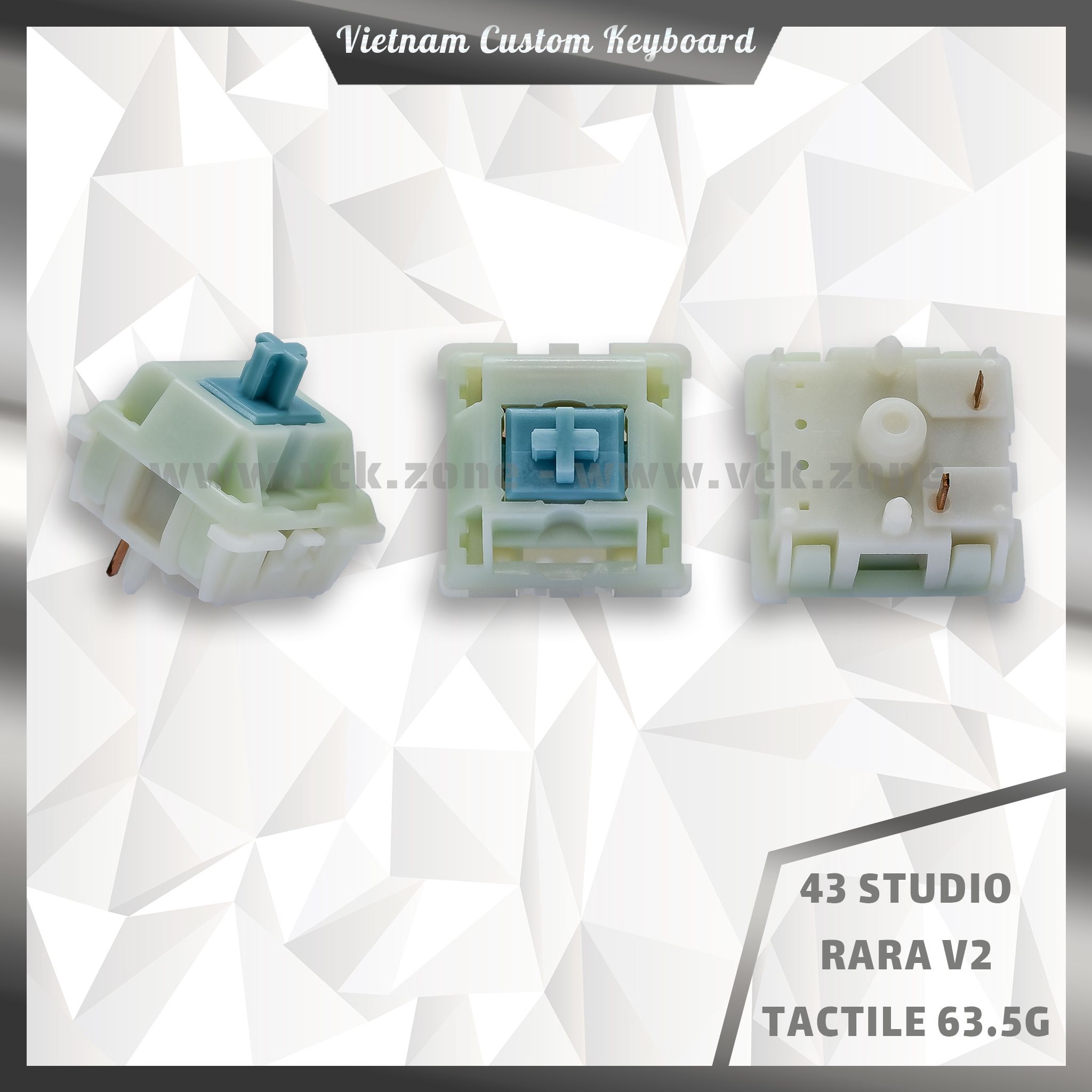  43 Studio Rara V2 Switch Tactile 63.5g 