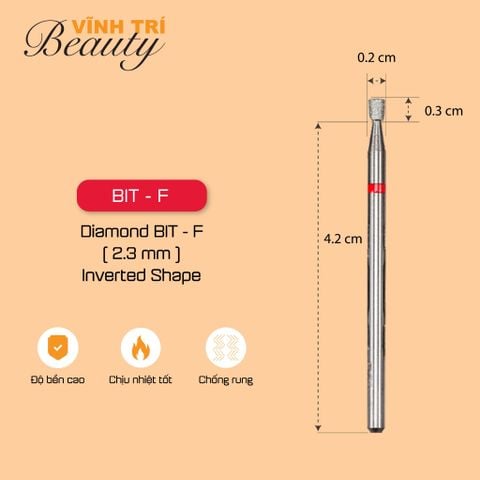 Đầu mài Diamond Bit - F (2.3mm)