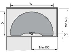 Kệ góc xoay 180 độ Arean Imundex 7 803 702