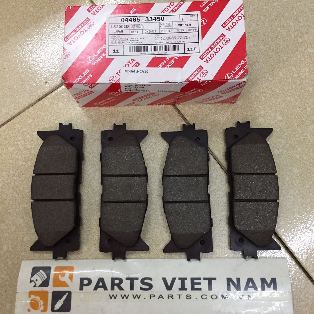 MÁ PHANH TRƯỚC LEXUS ES350 GSV40 ĐỜI 2007 04465-33450, 0446533450