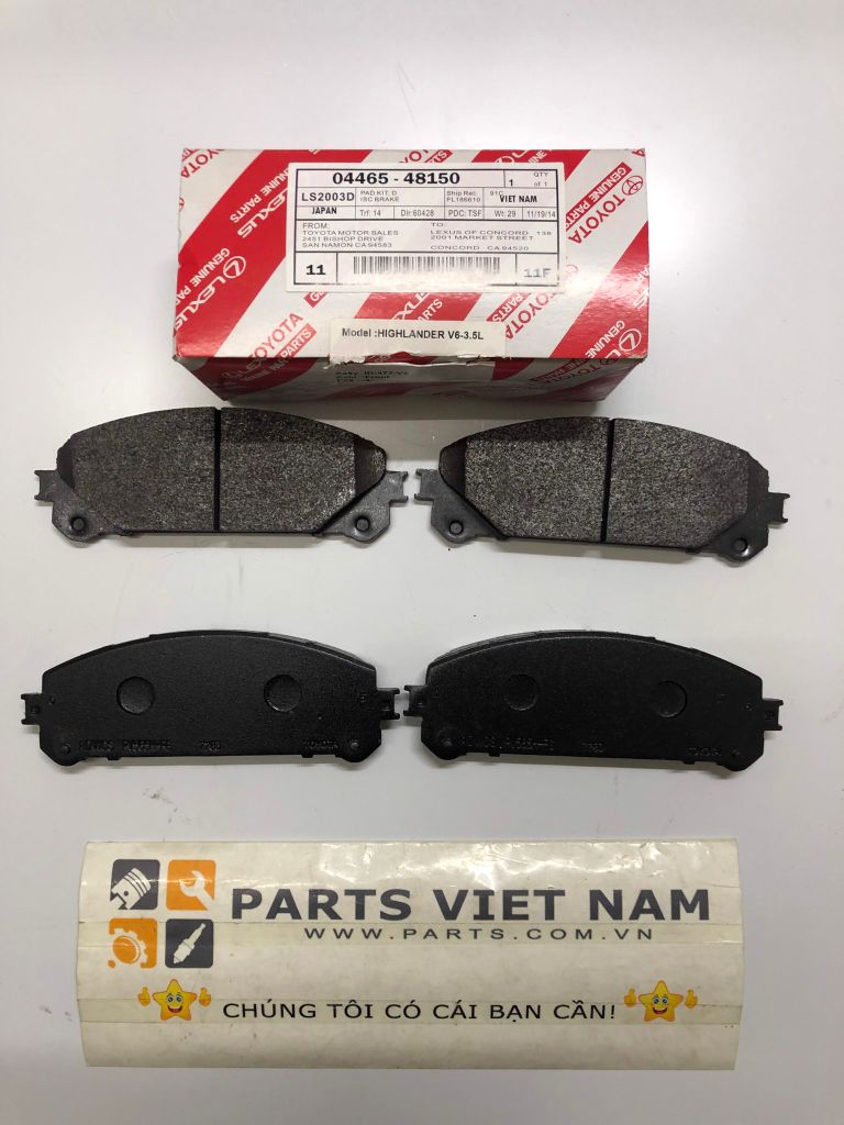 MÁ PHANH TRƯỚC LEXUS RX350 04465-48150, 0446548150