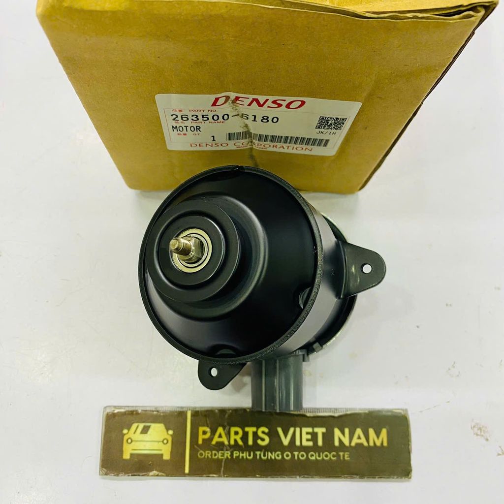 Mô tơ quạt dàn ( giàn ) nóng két nước bên trái ( lái ) Toyota Camry 2.4 ACV40, 2.0 ACV41 đời 2006 - 2012. Hàng Denso Japan. Mã 16363-0H050, 163630H050, 263500-6180
