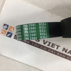 Dây curoa tổng Honda CRV 2.0 đời 2007-2012, thông số 7PK2061, Hàng cao cấp. Mã 31110-RWK-004, 31110RWK004