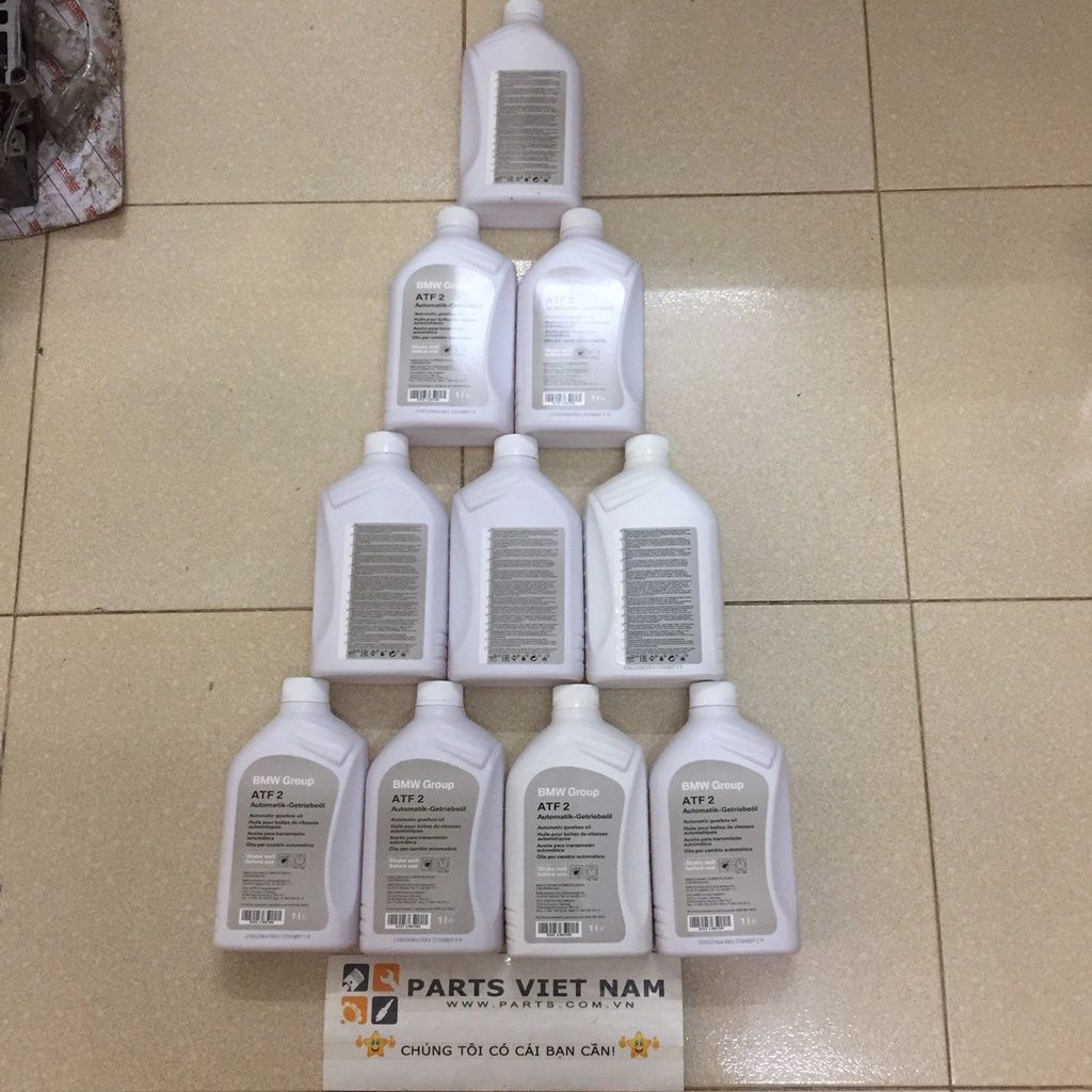 Dầu hộp số tự động Bmw E53, E60, E61, E63, E64, E65, E66, E70, E71, E82, E84, E88, E90, E91, E92, E93, F01, F02, F06, F10, F12, F13, F22, F23, F25, F26, F30, F31, F32, F33, F34, F36, Z4. 6 cấp ATF2. Hàng xịn can 1lít 83222305396 ( 1 can )