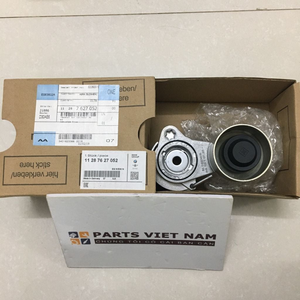 Cụm bi tăng dây curoa tổng BMW động cơ N52 và N54 cho xe X5 (E70), X6 (E71), 730i, 740i, 740Li (F01, F02, F03, F04) và E60, F10, E63. Hàng INA. Mã 11287627052