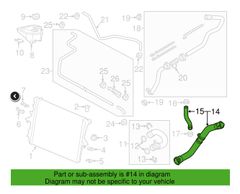 ỐNG NƯỚC AUDI Q7 MÁY 3.0 ĐỜI 2012 4L0121051B
