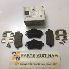 Má phanh, bố thắng sau Mercedes W166 ML350, ML400, ML550, GLE350, GLE400, GLE450, GLE550 đời 2012 - 2018. Hàng cao cấp. Mã A0074207720, A0064203320, A007420772