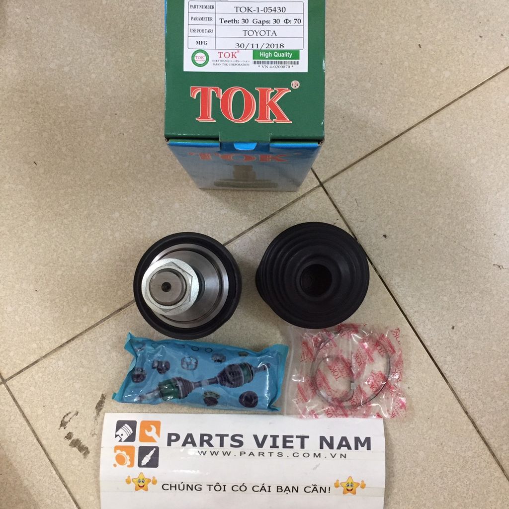 ĐẦU LÁP NGOÀI TOYOTA 30-30-70 TOK-1-05430