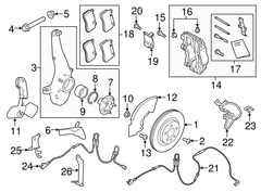 Má phanh trước Land Rover OEM LR110084